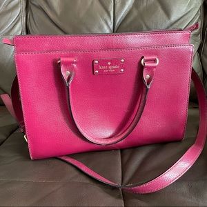 Kate Spade dark pink crossbody/shoulder bag
